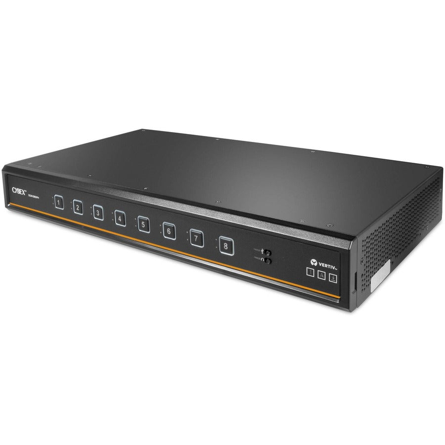 Vertiv Cybex Secure MultiViewer KVM Switch 8 port | NIAP Approved | Dual AC — SCMV285DPH-400