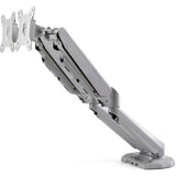 StarTech.com Desk Mount Dual Monitor Arm with USB & 3.5mm Audio, Desk Clamp Ergonomic VESA Mount for up to 32" (17.6lb/8kg) Displays — ARMSLIMDUOS