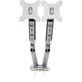 StarTech.com Desk Mount Dual Monitor Arm with USB & 3.5mm Audio, Desk Clamp Ergonomic VESA Mount for up to 32" (17.6lb/8kg) Displays — ARMSLIMDUOS