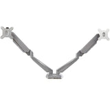 StarTech.com Desk Mount Dual Monitor Arm with USB & 3.5mm Audio, Desk Clamp Ergonomic VESA Mount for up to 32" (17.6lb/8kg) Displays — ARMSLIMDUOS