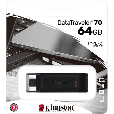 Kingston DataTraveler 70 USB-C Flash Drive — DT70/64GB