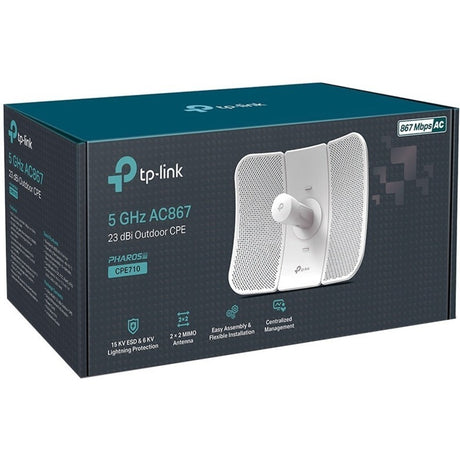 TP-Link CPE710 - 5GHz AC867 Long Range Outdoor CPE for PtP and PtMP Transmission — CPE710