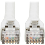 Eaton Tripp Lite Series Cat8 25G/40G-Certified Snagless Shielded S/FTP Ethernet Cable (RJ45 M/M), PoE, White, 50 ft. (15.24 m), TAA — N272-050-WH