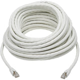 Eaton Tripp Lite Series Cat8 25G/40G-Certified Snagless Shielded S/FTP Ethernet Cable (RJ45 M/M), PoE, White, 50 ft. (15.24 m), TAA — N272-050-WH