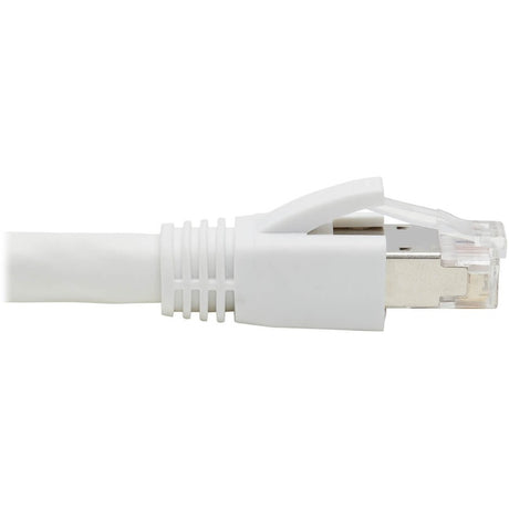 Eaton Tripp Lite Series Cat8 25G/40G-Certified Snagless Shielded S/FTP Ethernet Cable (RJ45 M/M), PoE, White, 50 ft. (15.24 m), TAA — N272-050-WH