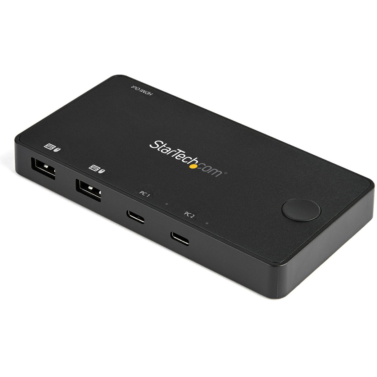 StarTech.com 2 Port USB C KVM Switch - 4K 60Hz HDMI - Compact UHD Desktop KVM Switch w/USB Type C Cables - Bus Powered MacBook ThinkPad — SV211HDUC