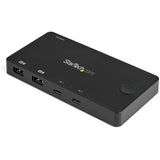 StarTech.com 2 Port USB C KVM Switch - 4K 60Hz HDMI - Compact UHD Desktop KVM Switch w/USB Type C Cables - Bus Powered MacBook ThinkPad — SV211HDUC