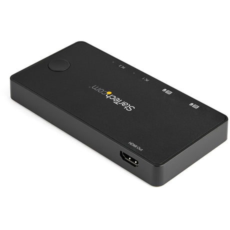 StarTech.com 2 Port USB C KVM Switch - 4K 60Hz HDMI - Compact UHD Desktop KVM Switch w/USB Type C Cables - Bus Powered MacBook ThinkPad — SV211HDUC