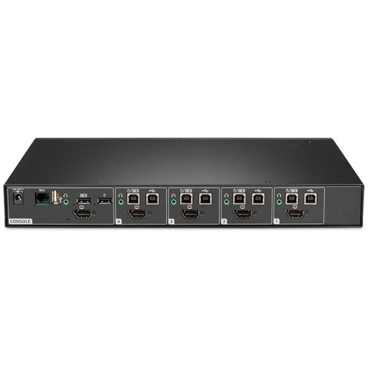 Vertiv Avocent Cybex SC800 Secure Desktop KVM, Single Head Monitor, 4 Port, Common Access Card (CAC), NIAP Version 4.0, TAA Compliant (SC845DPH-400)