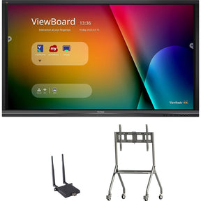 ViewSonic ViewBoard IFP8650-E4 - 4K Interactive Display with WiFi Adapter and Slim Trolley Cart - 350 cd/m2 - 86" — IFP8650-E4