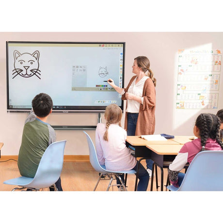 ViewSonic ViewBoard IFP8650-E4 - 4K Interactive Display with WiFi Adapter and Slim Trolley Cart - 350 cd/m2 - 86" — IFP8650-E4
