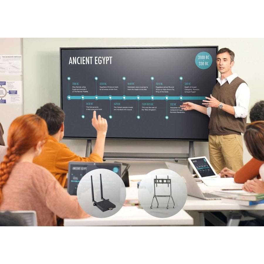 ViewSonic ViewBoard IFP8650-E4 - 4K Interactive Display with WiFi Adapter and Slim Trolley Cart - 350 cd/m2 - 86" — IFP8650-E4