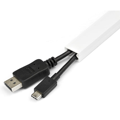 StarTech.com Cable Management Raceway w/Adhesive Tape and Cover 3/4"(19mm)W x 3/8"(11mm)H, 3ft(1m) length, Network Cord Hider, UL Listed — CBMWWD1911
