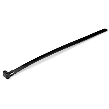 StarTech.com 8"(20cm) Reusable Cable Ties, 1-7/8"(50mm) Dia. 50lb(22Kg) Tensile Strength, Nylon, In/Outdoor, UL Listed, 100 Pack, Black — CBMZTRB8BK