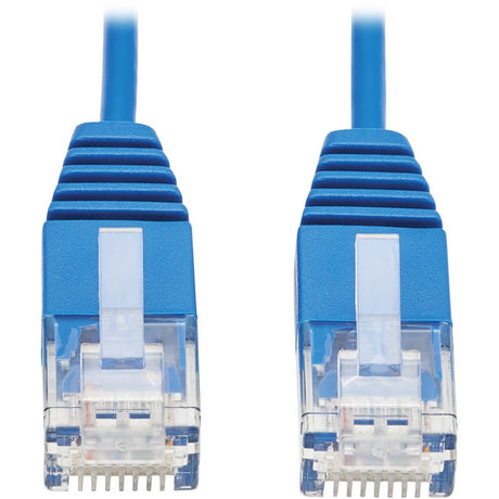 Eaton Tripp Lite Series Cat6 Gigabit Molded Ultra-Slim UTP Ethernet Cable (RJ45 M/M), Blue, 1 ft. (0.31 m) — N200-UR01-BL