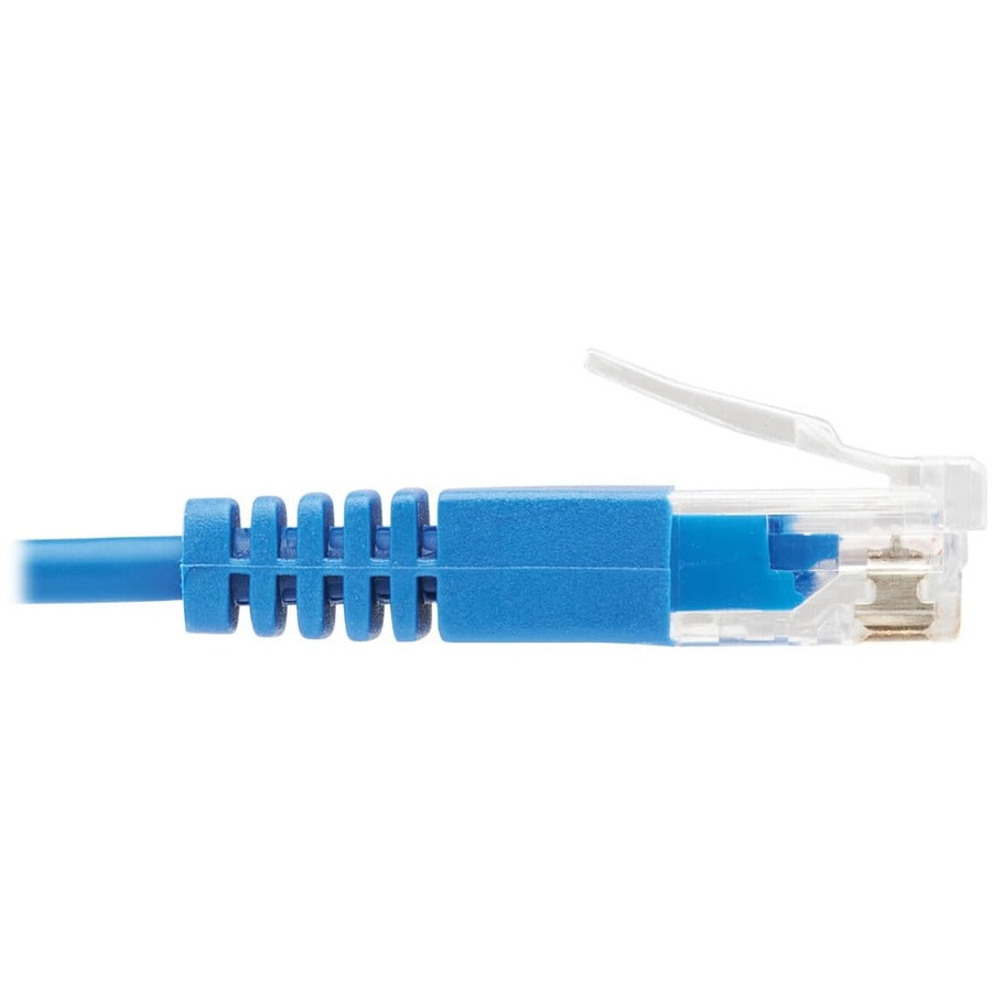 Eaton Tripp Lite Series Cat6 Gigabit Molded Ultra-Slim UTP Ethernet Cable (RJ45 M/M), Blue, 7 ft. (2.13 m) — N200-UR07-BL