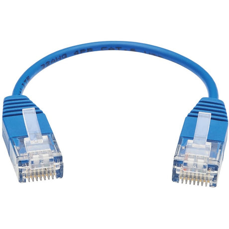 Eaton Tripp Lite Series Cat6 Gigabit Molded Ultra-Slim UTP Ethernet Cable (RJ45 M/M), Blue, 6-in. (15.24 cm) — N200-UR6N-BL