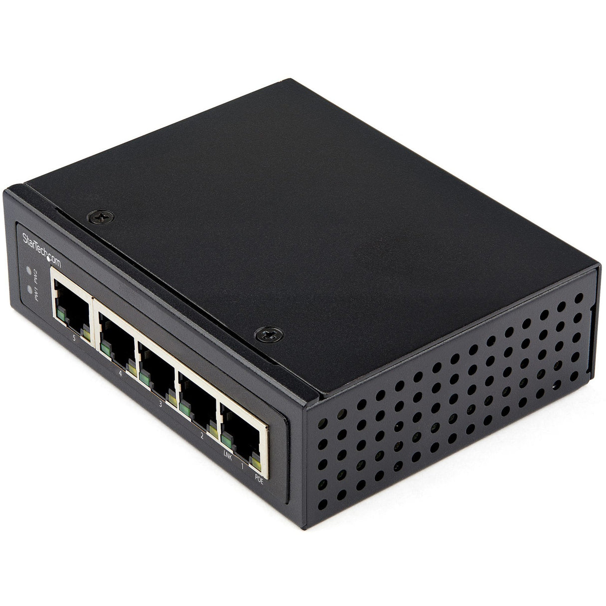 StarTech.com Industrial 5 Port Gigabit PoE Switch 30W - Power Over Ethernet Switch - GbE PoE+ Network Switch - Unmanaged - IP-30 — IESC1G50UP
