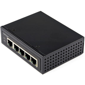 StarTech.com Industrial 5 Port Gigabit PoE Switch 30W - Power Over Ethernet Switch - GbE PoE+ Network Switch - Unmanaged - IP-30 — IESC1G50UP