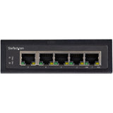 StarTech.com Industrial 5 Port Gigabit PoE Switch 30W - Power Over Ethernet Switch - GbE PoE+ Network Switch - Unmanaged - IP-30 — IESC1G50UP
