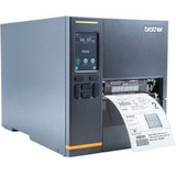 Brother TJ-4121TN Desktop Direct Thermal/Thermal Transfer Printer - Monochrome - Label/Receipt Print - USB - Serial — TJ4121TN