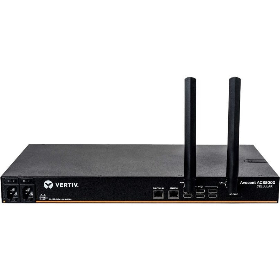 Vertiv Avocent ACS8000 Serial Console 16 port | Dual AC Power | AT&T+Verizon — ACS8032-NA-DAC-400