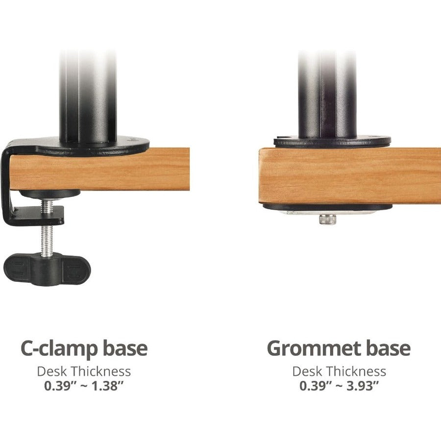 SIIG Single Pole Arm Multi-Angle Replaceable Articulating Monitor Desk Mount - 14" to 30" — CE-MT3D11-S1