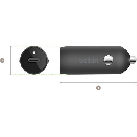 Belkin BOOST&uarr;CHARGE 20W USB-C PD Car Charger — CCA003btBK