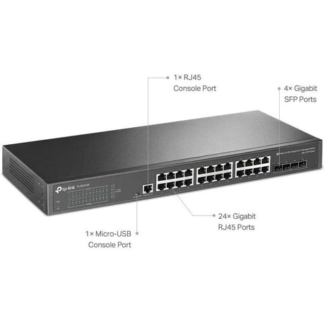 TP-Link TL-SG3428 - 24 Port Gigabit Switch with 4 SFP Slots — SG3428