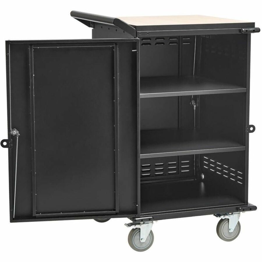 Tripp Lite by Eaton Locking Storage Cart for Mobile Devices, Laptops, Chromebooks and AV Equipment - Black — CSCSTORAGE1