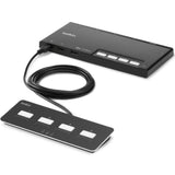 Belkin 4-Port Single Head DP Modular Secure KVM Switch PP4.0 W/ Remote — F1DN104MOD-PP-4