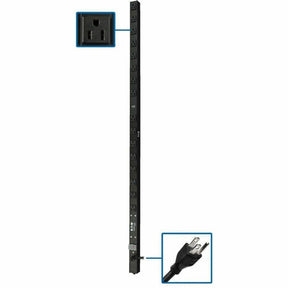 Tripp Lite by Eaton PDU 1.4kW 120V Single-Phase Basic PDU - 16 NEMA 5-15R Outlets 5-15P Input 15 ft. Cord 48 in. 0U Rack — PDUV15-48