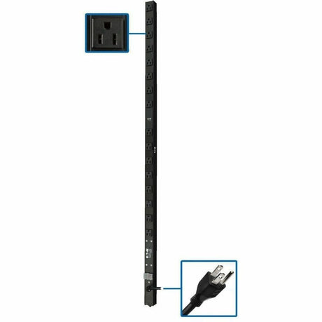 Tripp Lite by Eaton PDU 1.4kW 120V Single-Phase Basic PDU - 16 NEMA 5-15R Outlets 5-15P Input 15 ft. Cord 48 in. 0U Rack — PDUV15-48