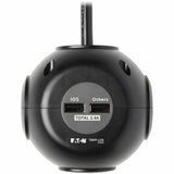 Tripp Lite by Eaton 3-Outlet Spherical Surge Protector, 4 USB Ports (4.8A Shared) - 6 ft. (1.83 m) Cord, 5-15P Plug, 540 Joules, Black — TLP36USB