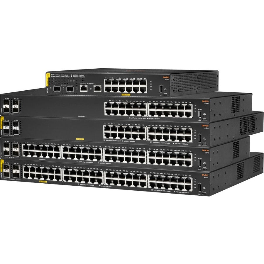 HPE 6100 48G Class4 PoE 4SFP+ 370W Switch — JL675A#ABA