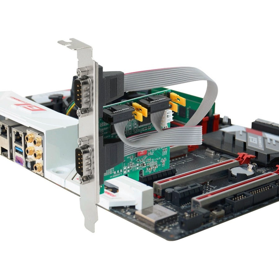 SIIG 2 Port DP Cyber RS-232 2S PCIe Card - 250Kbps — JJ-E20711-S1