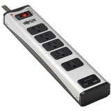 Tripp Lite by Eaton 5-Outlet Surge Protector with 1 USB-A and 1 USB-C (3.9A Shared) - 6 ft. Cord 2100 Joules Metal Housing — TLM506USBC
