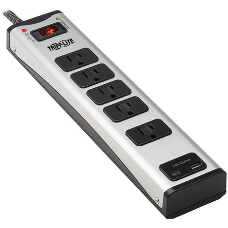 Tripp Lite by Eaton 5-Outlet Surge Protector with 1 USB-A and 1 USB-C (3.9A Shared) - 6 ft. Cord 2100 Joules Metal Housing — TLM506USBC