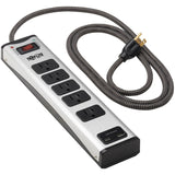 Tripp Lite by Eaton 5-Outlet Surge Protector with 1 USB-A and 1 USB-C (3.9A Shared) - 6 ft. Cord 2100 Joules Metal Housing — TLM506USBC