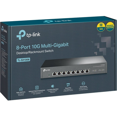 TP-Link TL-SX1008 - 8 Port 10G/Multi-Gig Unmanaged Ethernet Switch — TL-SX1008