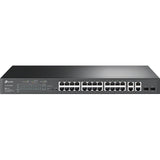 TP-Link TL-SL2428P - 24 Port Fast Ethernet Smart Managed PoE Switch — SL2428P