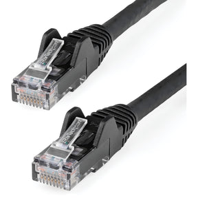 StarTech.com 30cm(1ft) CAT6 Ethernet Cable, LSZH (Low Smoke Zero Halogen) 10 GbE Snagless 100W PoE UTP RJ45 Black Network Patch Cord, ETL — N6LPATCH1BK