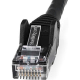 StarTech.com 6in (15cm) CAT6 Ethernet Cable, LSZH (Low Smoke Zero Halogen) 10 GbE Snagless 100W PoE UTP RJ45 Black Network Patch Cord, ETL — N6LPATCH6INBK