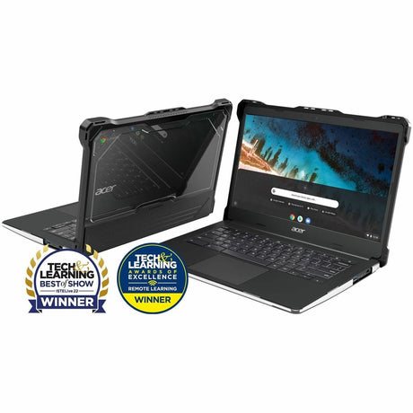 MAXCases, Chromebook cases, 14, 14 inches, precision-fit, maximized protection, shock dissipation, Acer C933 Chromebook, custom color, black — AC-ESL-C933-14-BLK