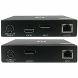 Eaton Tripp Lite Series DisplayPort over Cat6 Extender Kit, KVM Support, USB, 4K, DP1.2a, PoC, HDCP 2.2, 230 ft. (70 m), TAA — B127A-1A1-BDBD