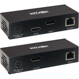 Eaton Tripp Lite Series DisplayPort over Cat6 Extender Kit, KVM Support, USB, 4K, DP1.2a, PoC, HDCP 2.2, 230 ft. (70 m), TAA — B127A-1A1-BDBD