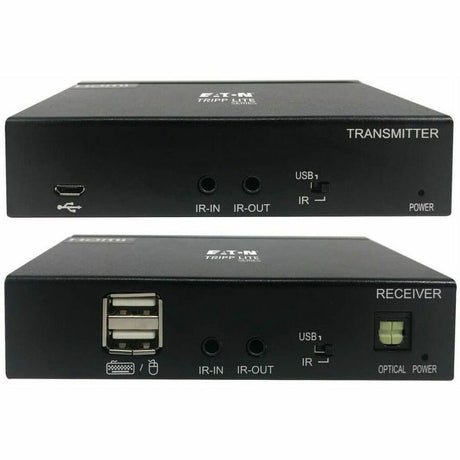 Eaton Tripp Lite Series DisplayPort over Cat6 Extender Kit, KVM Support, USB, 4K, DP1.2a, PoC, HDCP 2.2, 230 ft. (70 m), TAA — B127A-1A1-BDBD