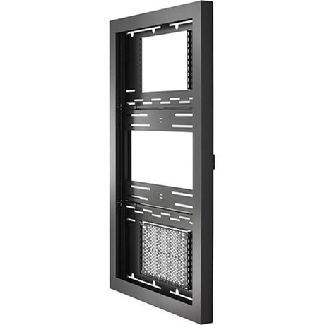 Chief Impact 55" Portrait On-Wall Kiosk - With Protective Glass - Black — LW55UBPG