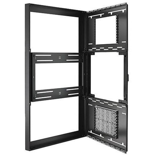 Chief Impact? On-Wall Kiosk with Protective Glass - Portrait 55 Inch White — LW55UWPG