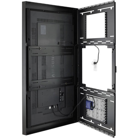Chief Impact? On-Wall Kiosk with Protective Glass - Portrait 75 Inch Black — LW75UBPG